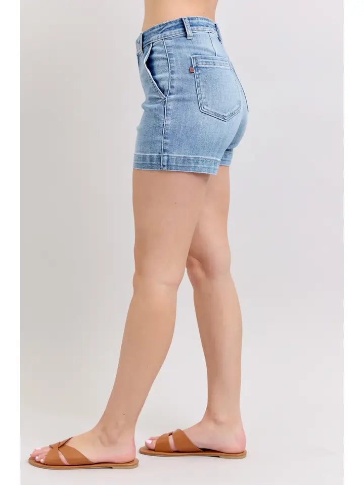 Judy Blue High Waist Trouser Shorts