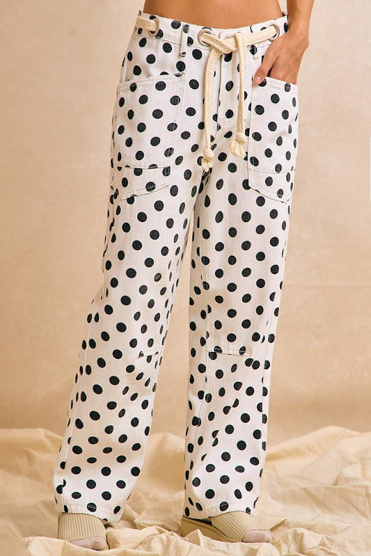Ditzy Polka Dot Denim