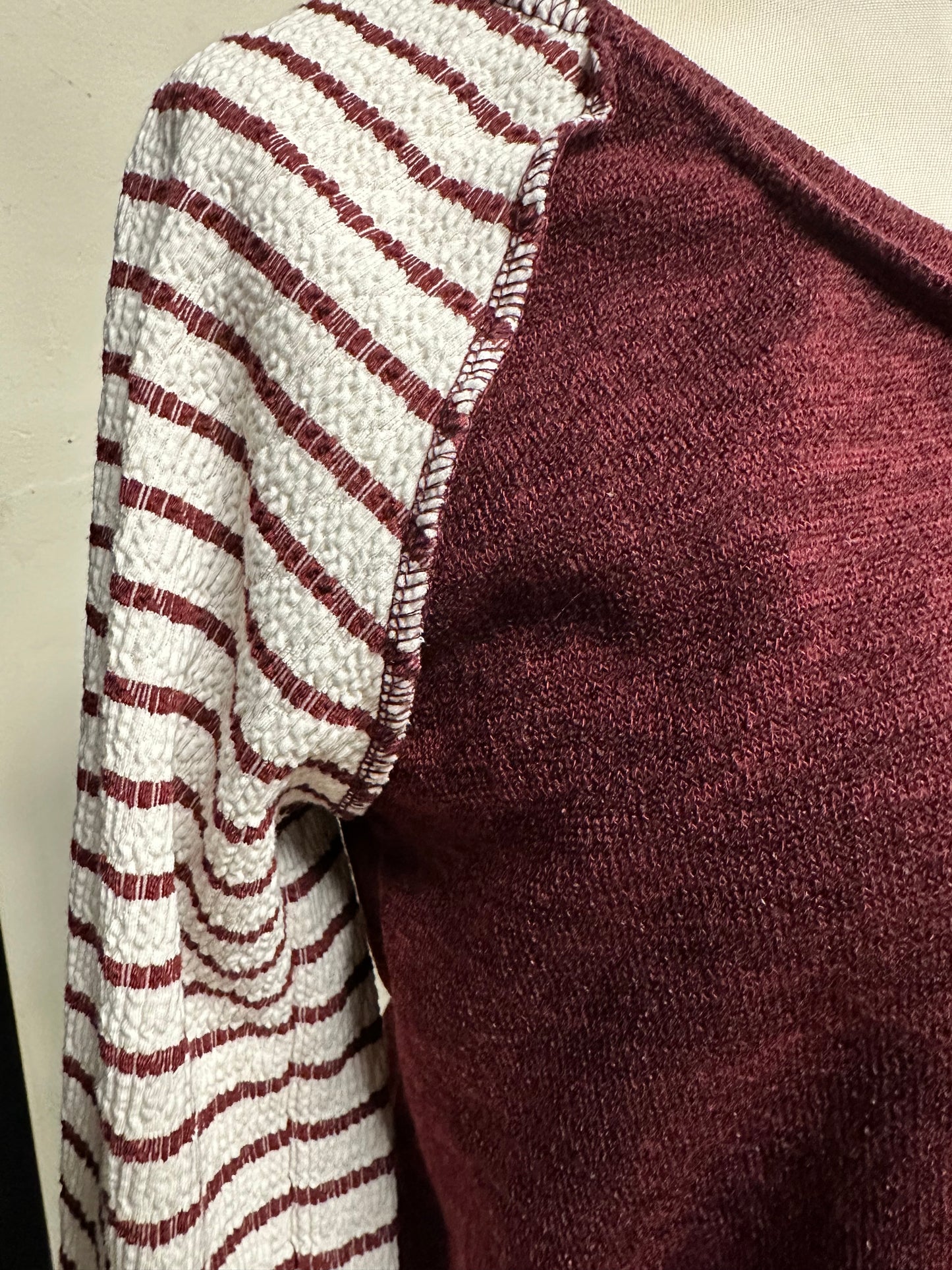 Urban Knit & Ribbed Long Sleeve Top