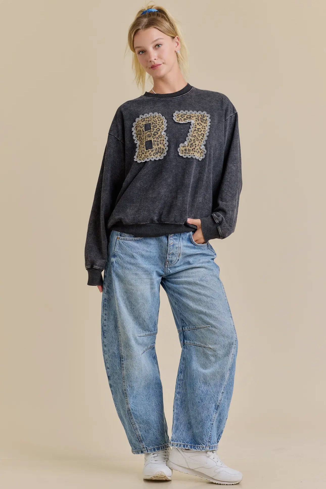 87 Patchwork Crewneck
