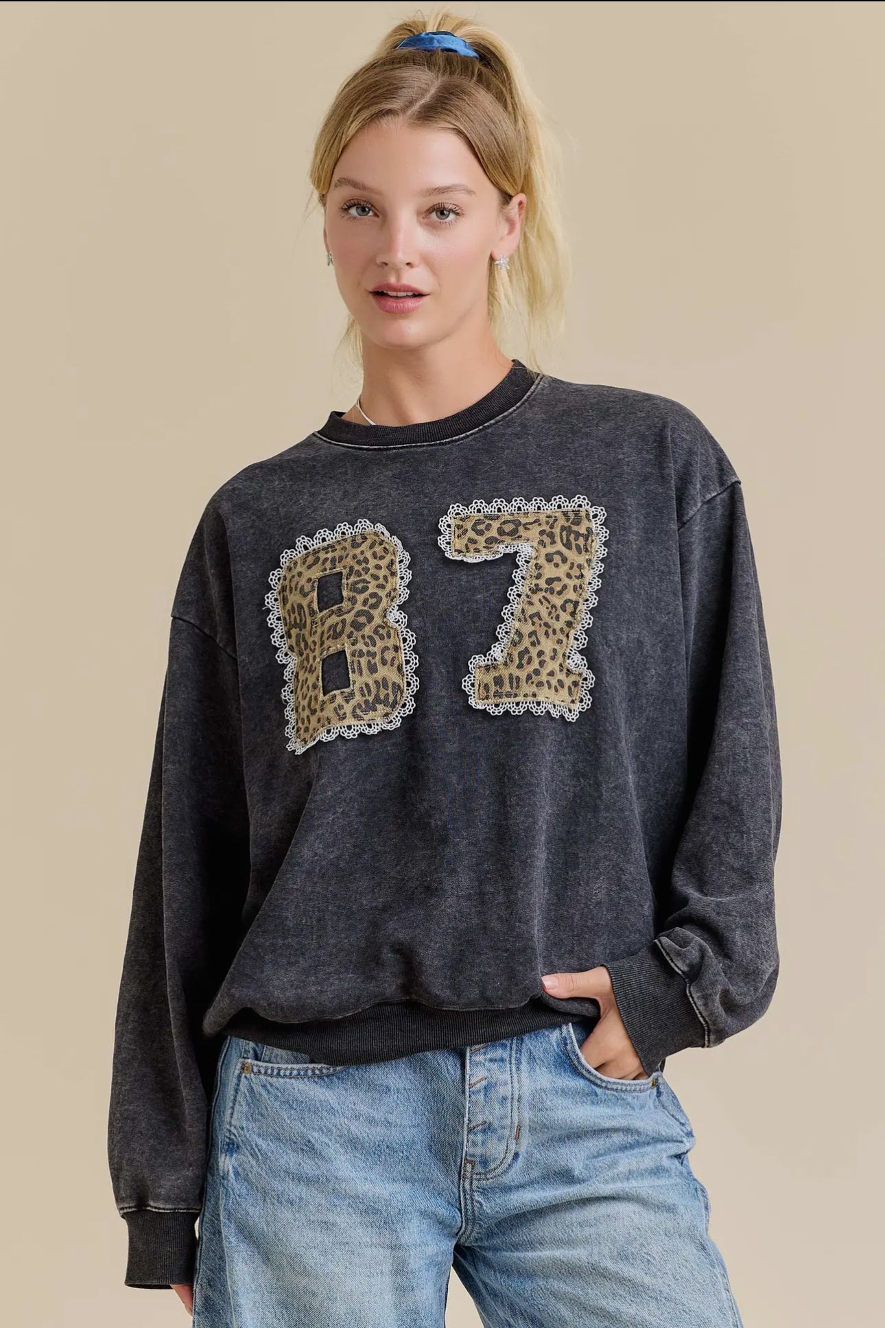 87 Patchwork Crewneck