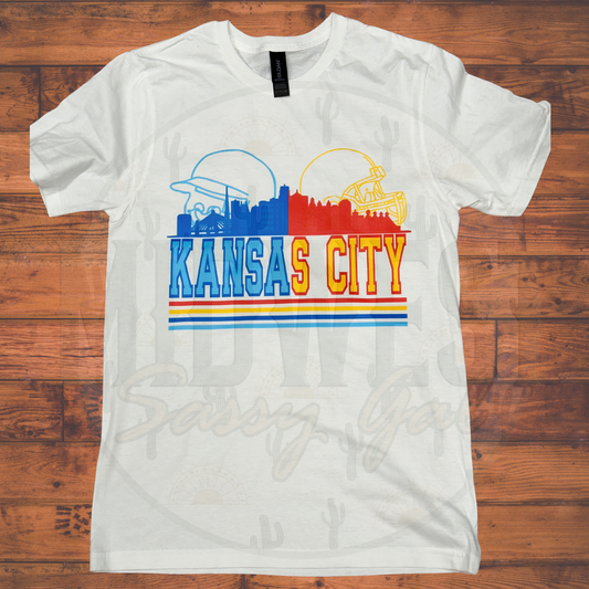 Red & Blue KC Tee