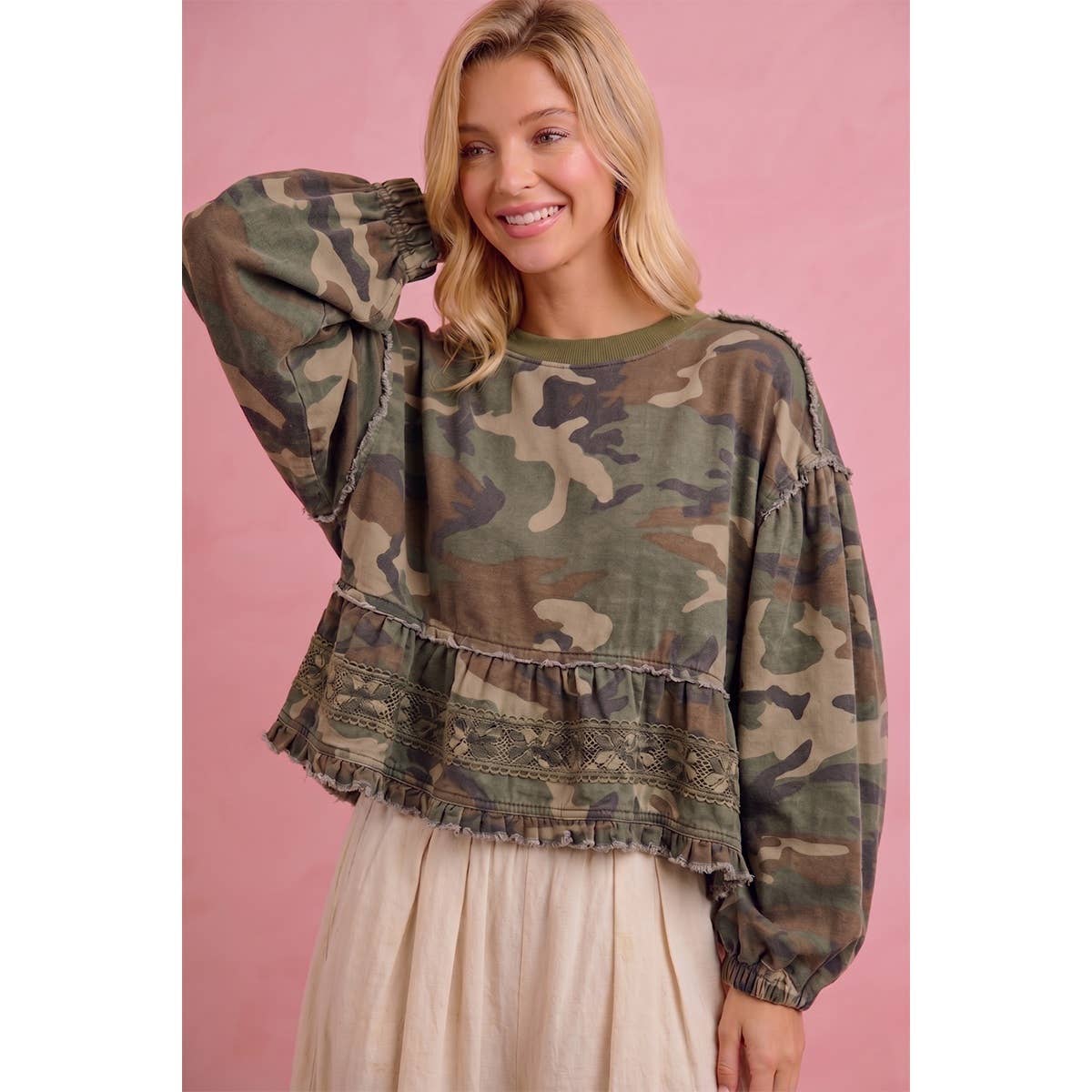 Lady Camo Top