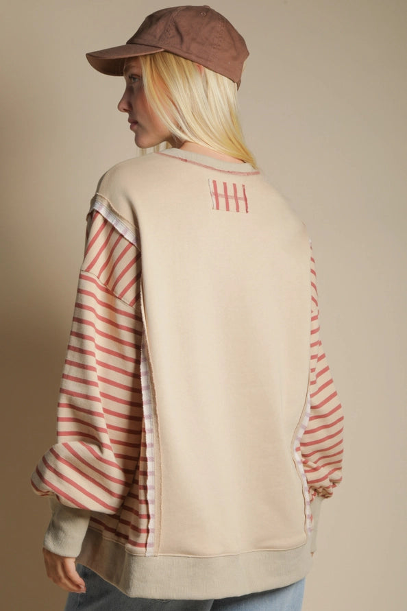 Oversized Sassy Side Stripe
