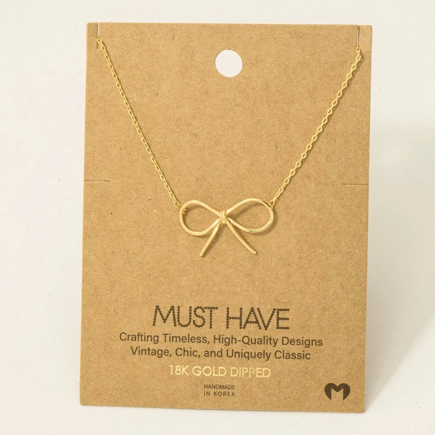 Bow Necklace (2 Colors)