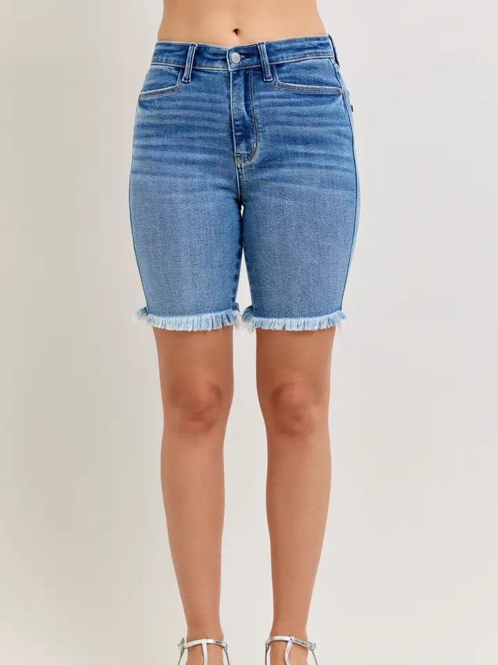 Judy Blue HW Bermuda Shorts