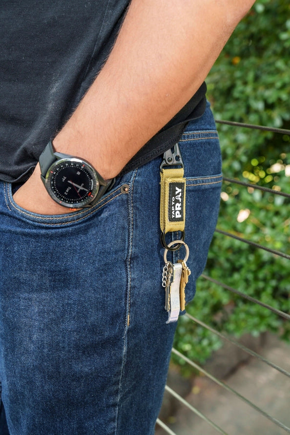 Tap to Pray Tactical Keychain (4 Colors)