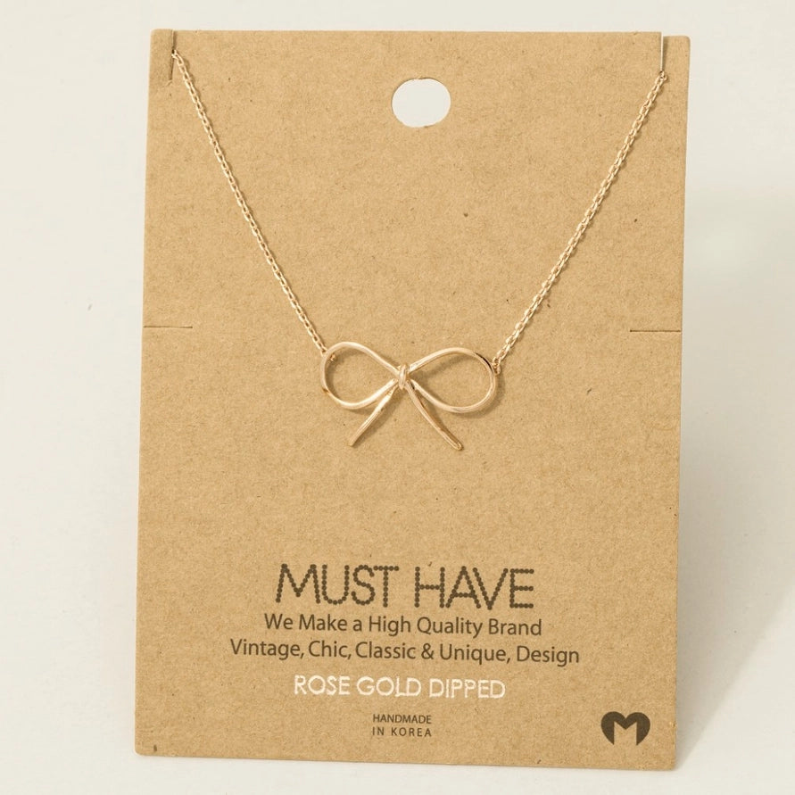 Bow Necklace (2 Colors)