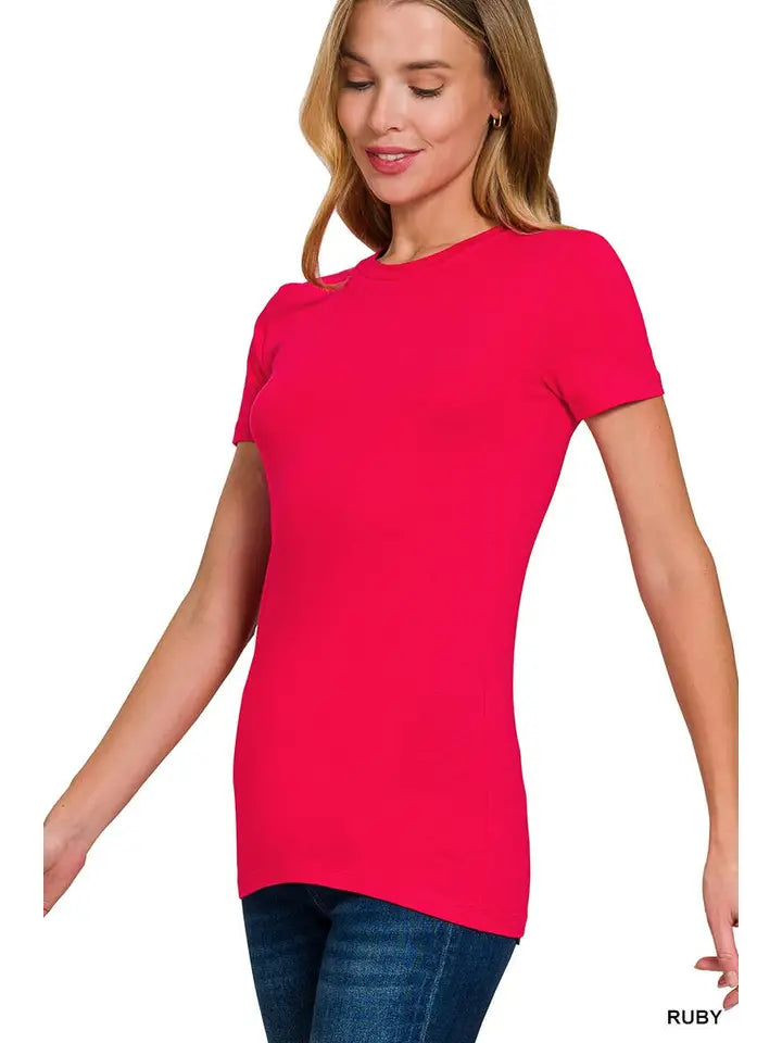 Basic Short Sleeve Tee (Multiple colors)